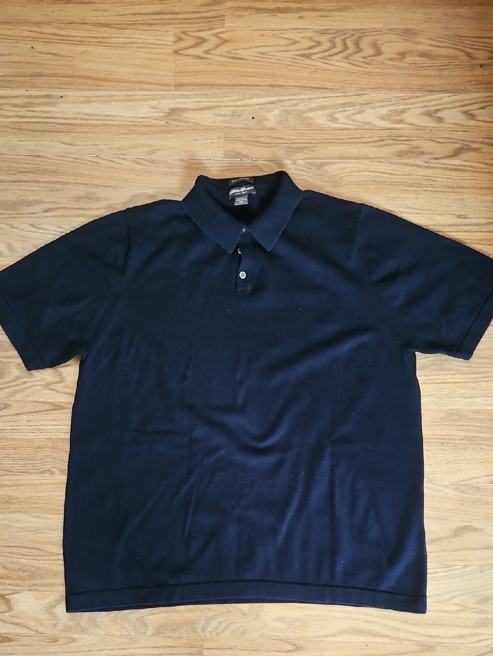 Eddie Bauer Men's Navy Short Sleeve Polo